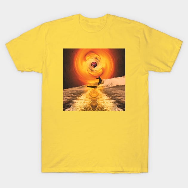 Surreal surfing T-Shirt by karadoc